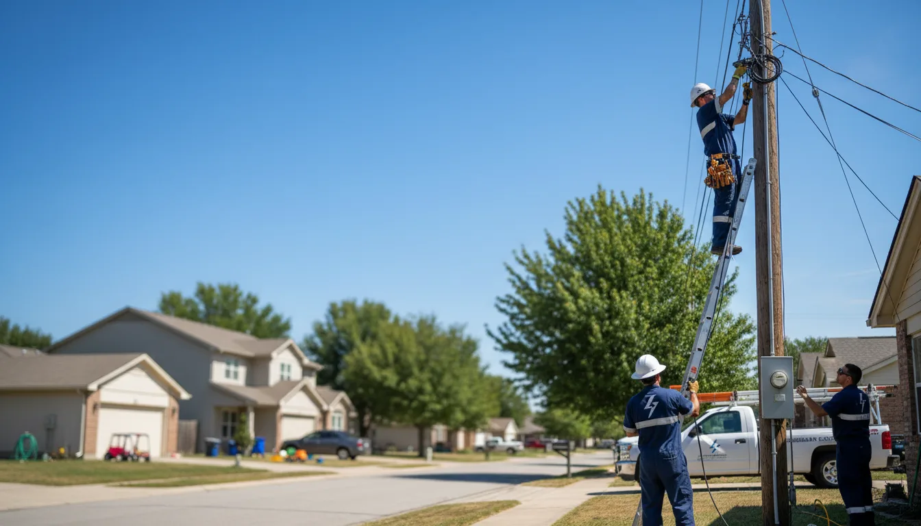 Residential electrician providing installation services in Fisher, AR